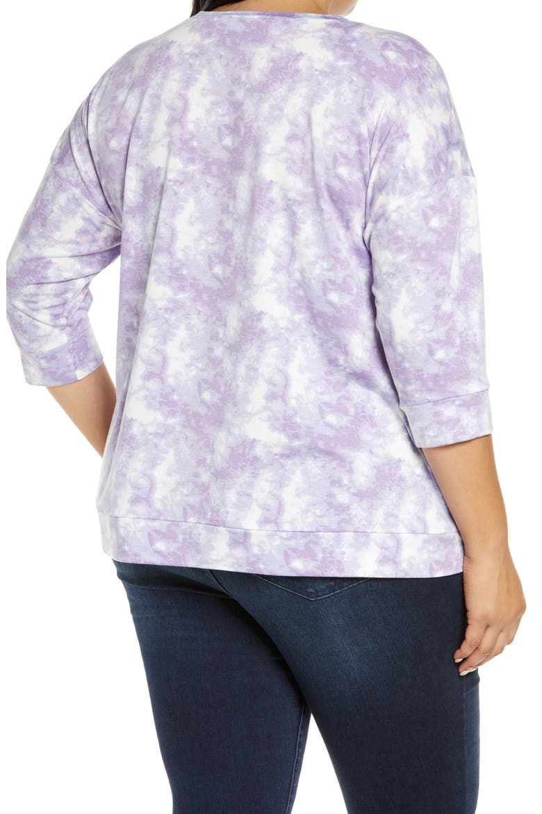 Tie Dye Top, Alternate, color, PURPLE TIE DYE