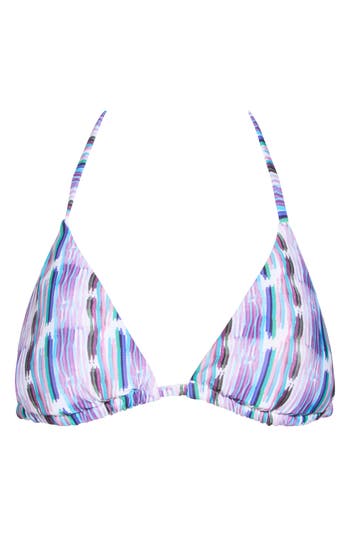 BECCA BECCA PRINT STRAPPY TRIANGLE BIKINI TOP 