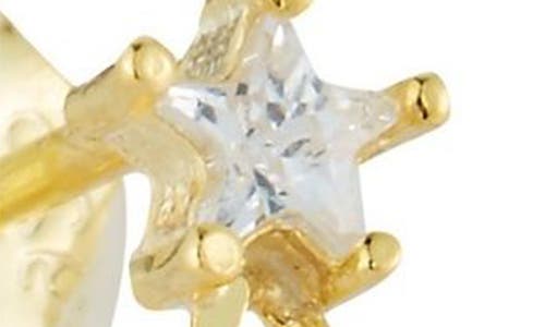 Chloe & Madison Women's Set Of 2 14k Goldplated Sterling Silver & Cubic Zirconia Chain Drop & Stud Earrings In Gold