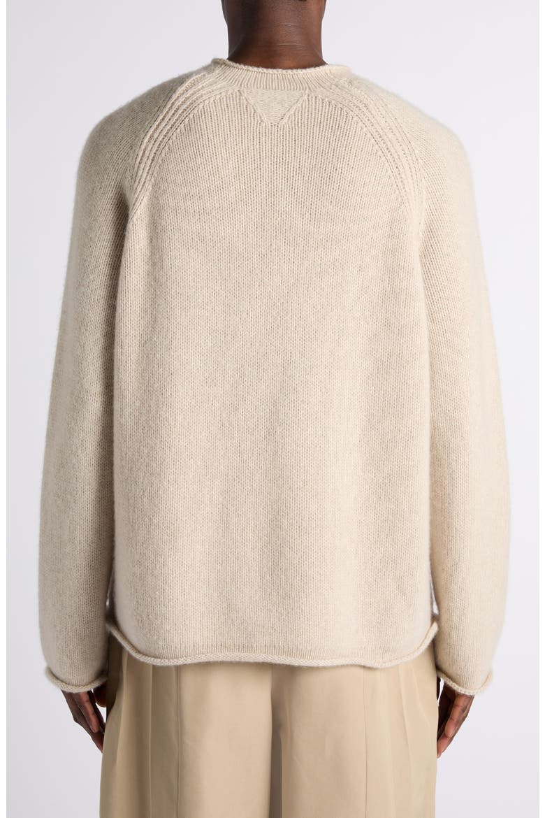 Roll Edge Cashmere Sweater, Alternate, color, 2159 LINEN MELANGE