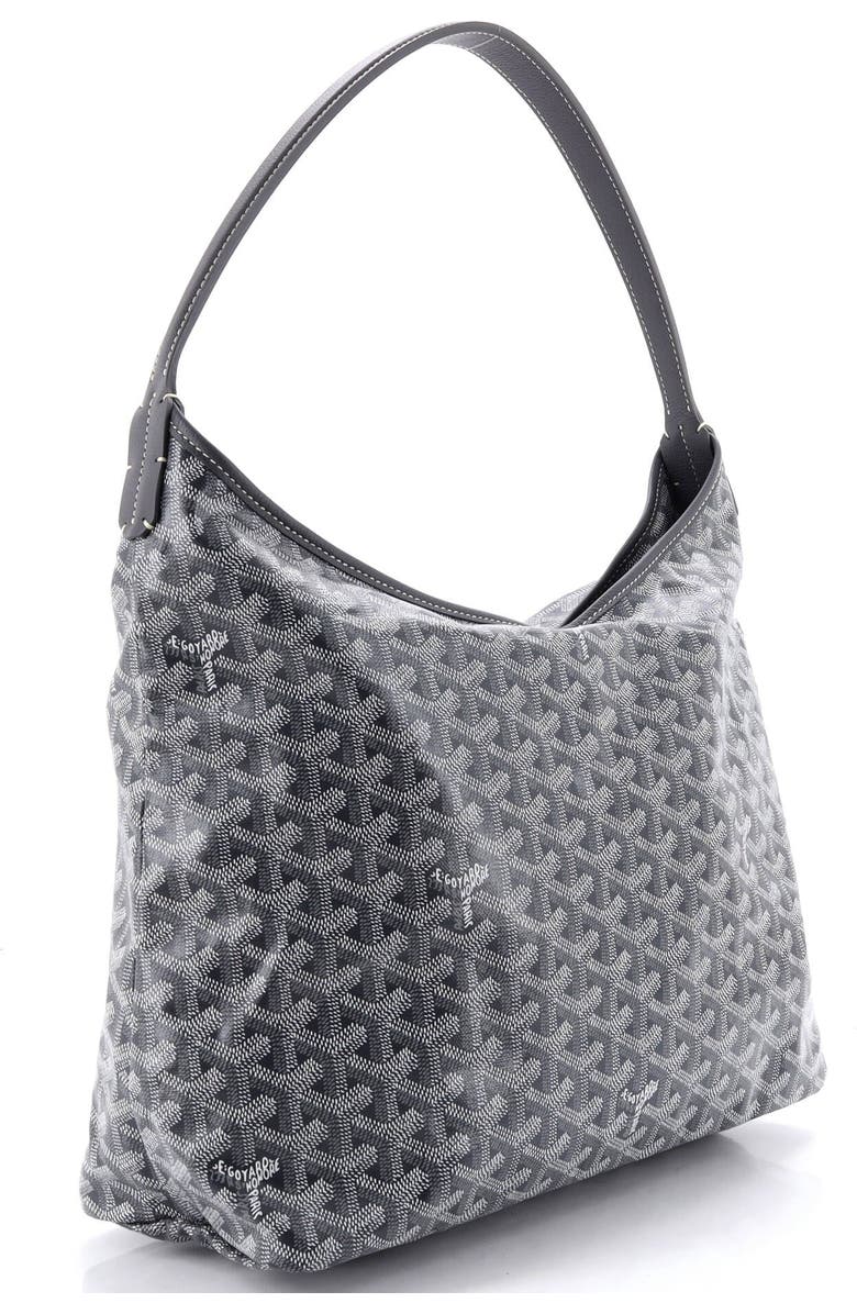 Pre-Owned Goyard Boheme Hobo Coated Canvas, Alternate, color, Gray