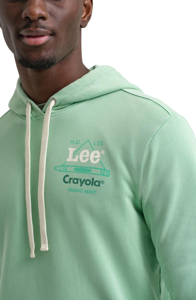 Lee x Crayola Cotton Blend Hoodie, Alternate, color, Magic Mint