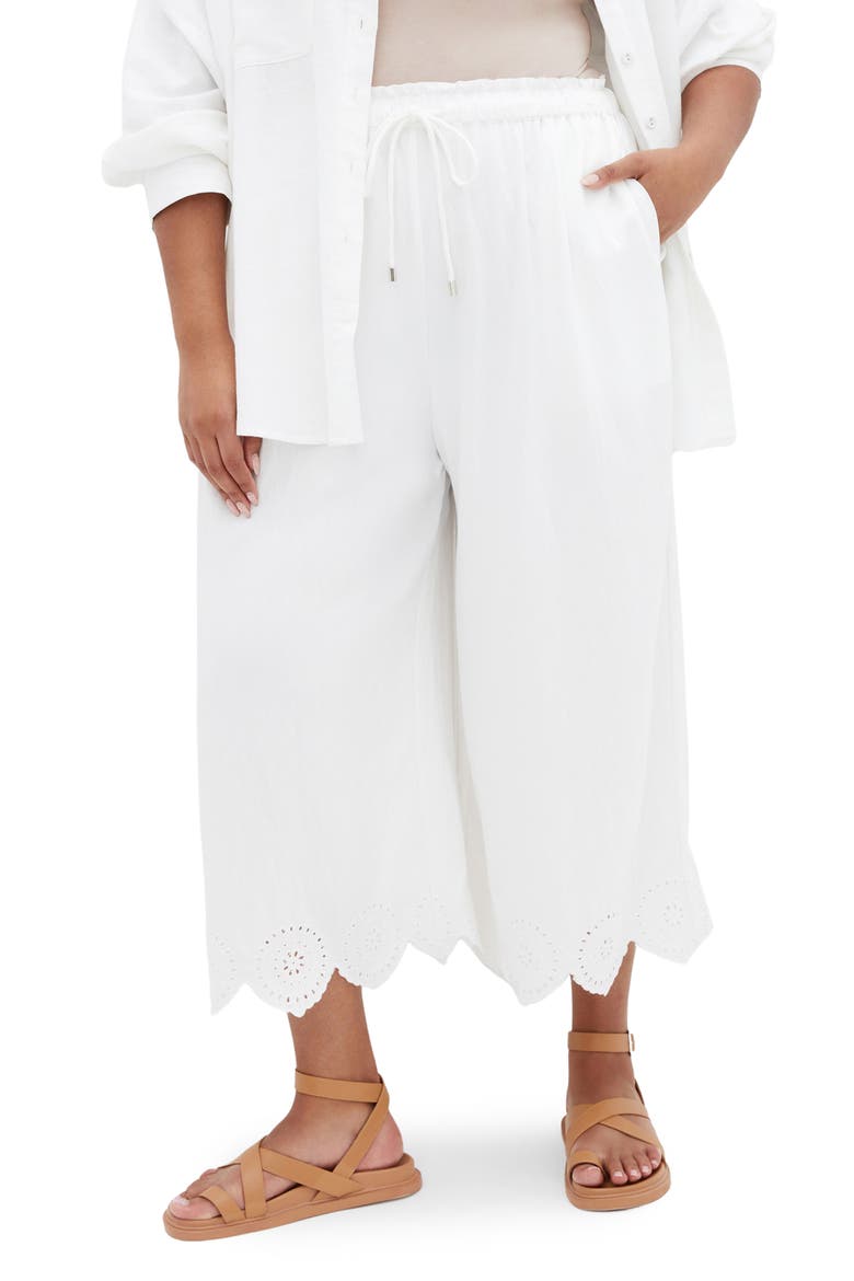 Alaia Drawstring Pants, Main, color, IVORY