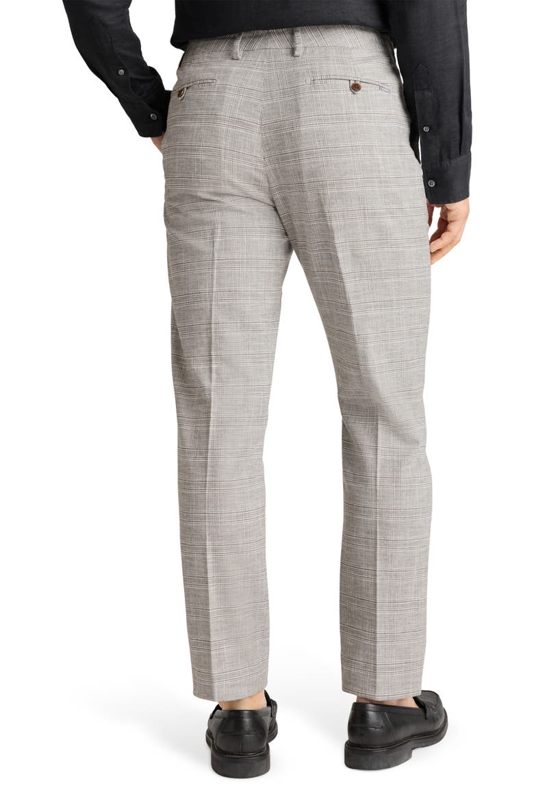 Primo Slim Fit Plaid Stretch Twill Chinos, Alternate, color, GRAY PLAID