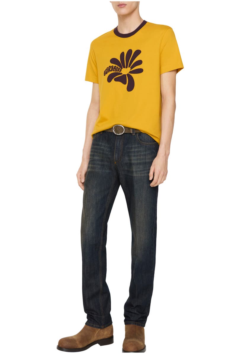 Burberry Slim Jeans, Main, color, Mid Blue