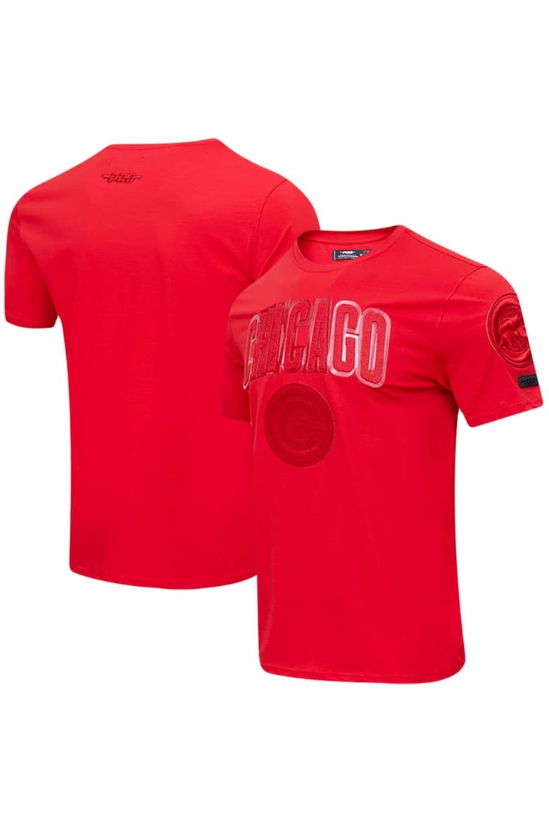 Men's Pro Standard Chicago Cubs Classic Triple Red T-Shirt, Main, color, Red