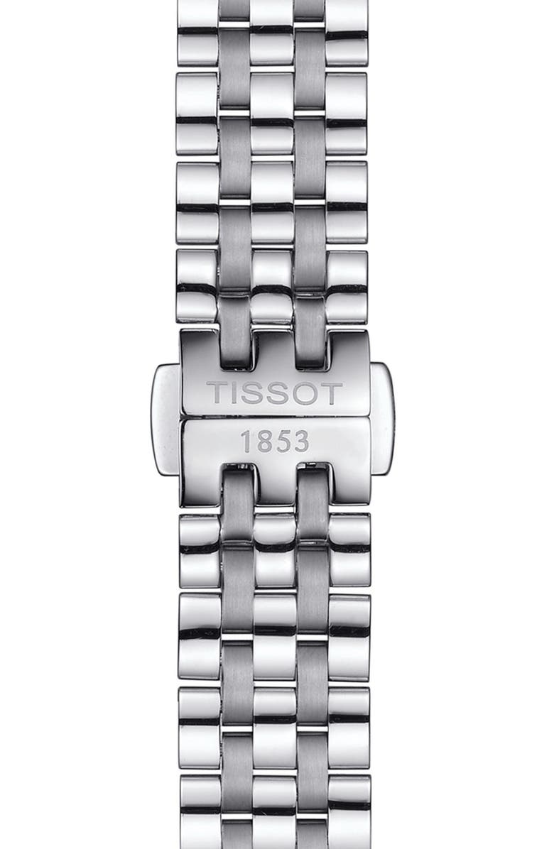 Tissot T-Classic Carson Premium Moonphase Bracelet Watch, 32mm, Alternate, color, Silver
