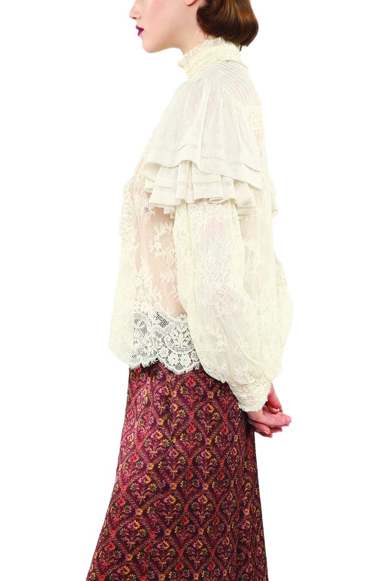 Anna Sui Victorian Lace Victorian Blouse, Alternate, color,