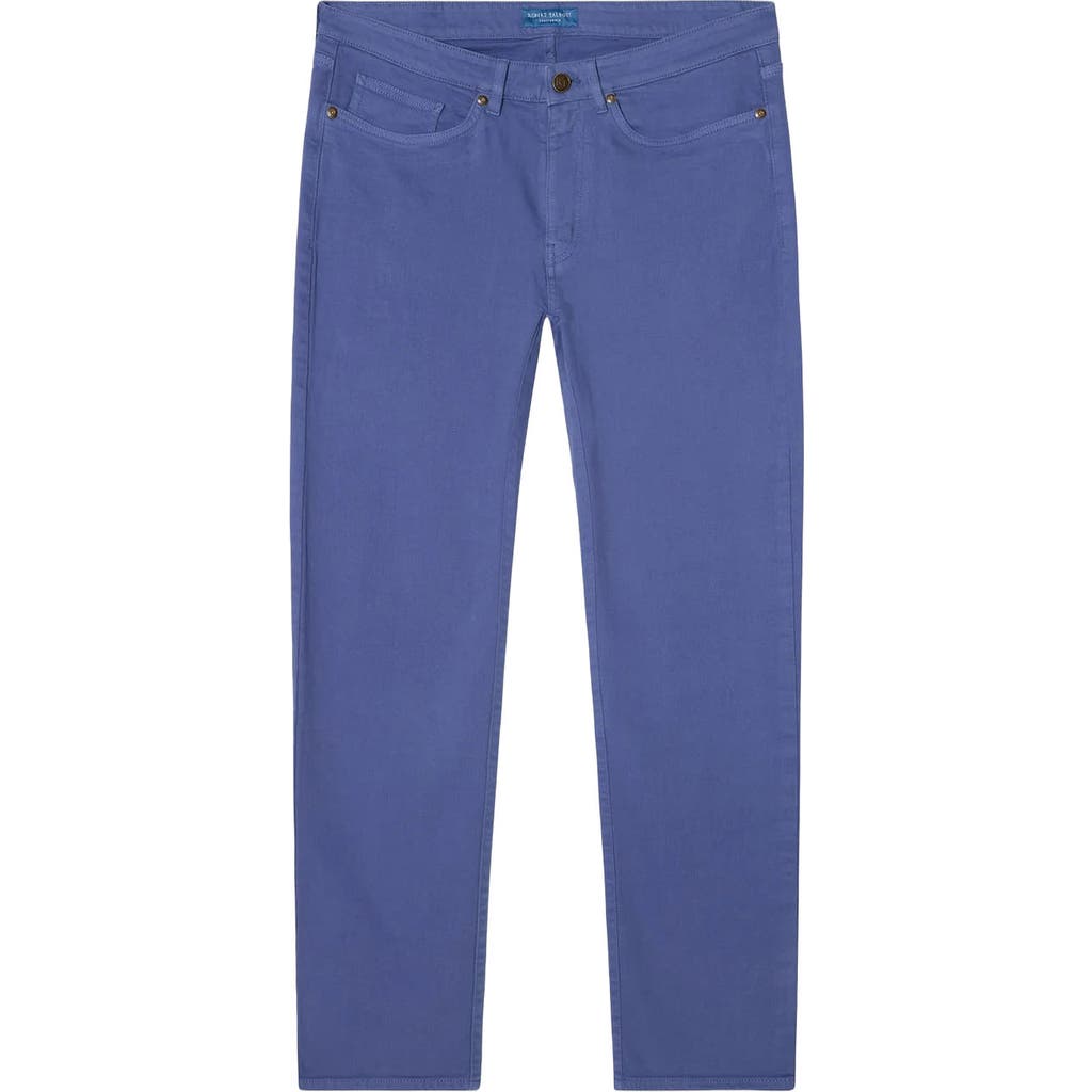 Robert Talbott Hudson Comfort Stretch 5 Pocket Pant In Blue