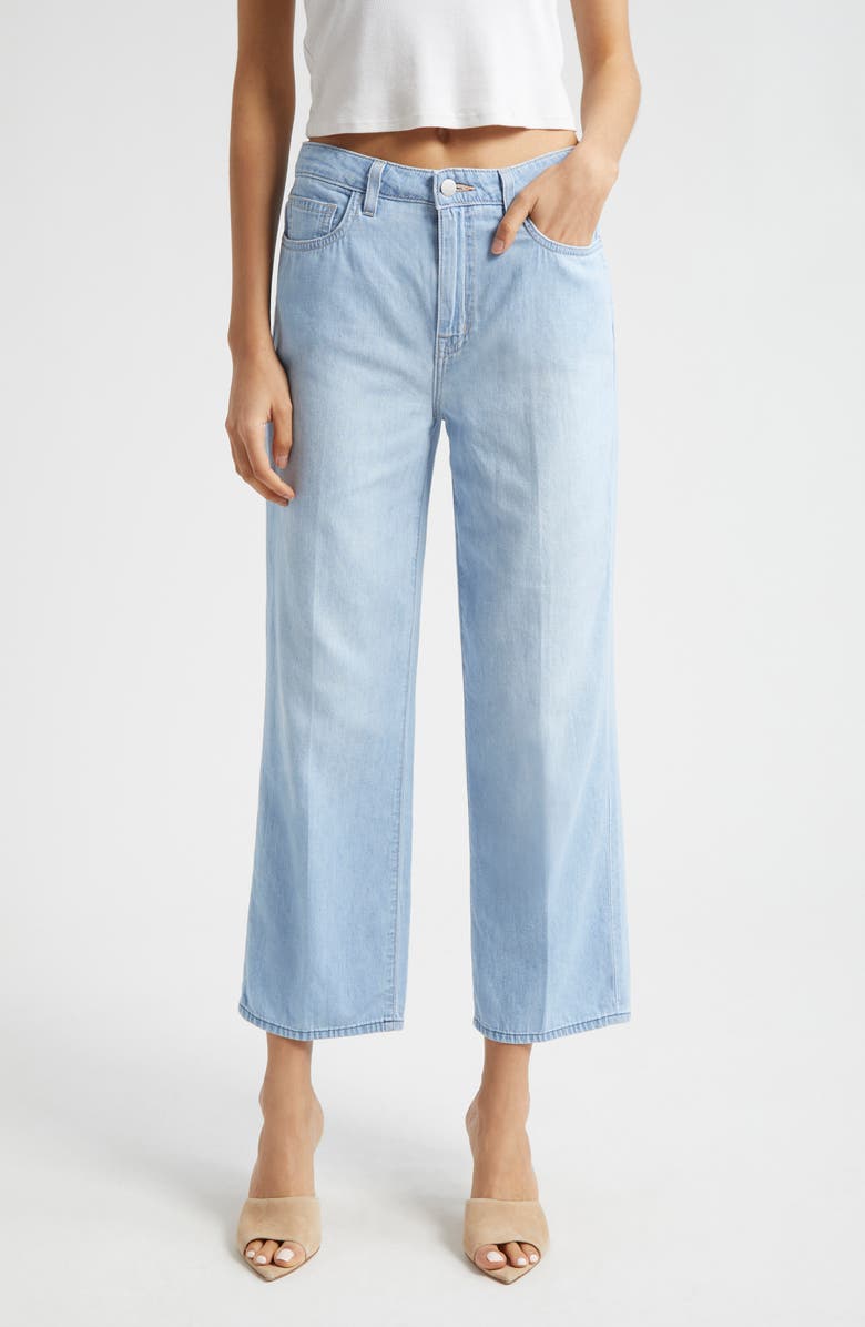 L'AGENCE June High Waist Crop Stovepipe Jeans, Main, color, Dakota