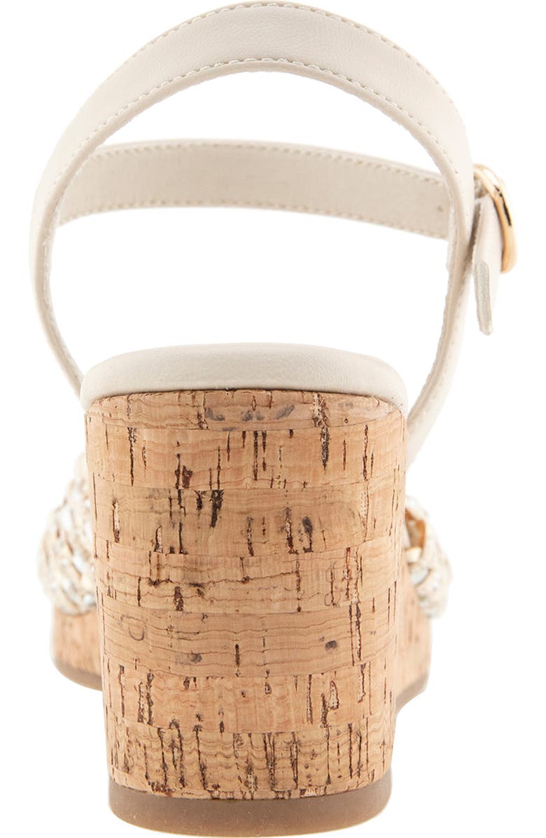 UNIONBAY Aluna Wedge Sandal, Alternate, color, Natural Crochet