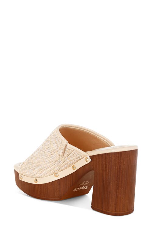 Rag & Co Marengo Platform Sandal In Sand