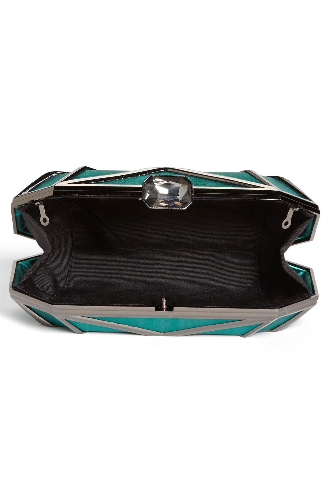 Metal Clutch, Alternate, color, EMERALD/ GUNMETAL