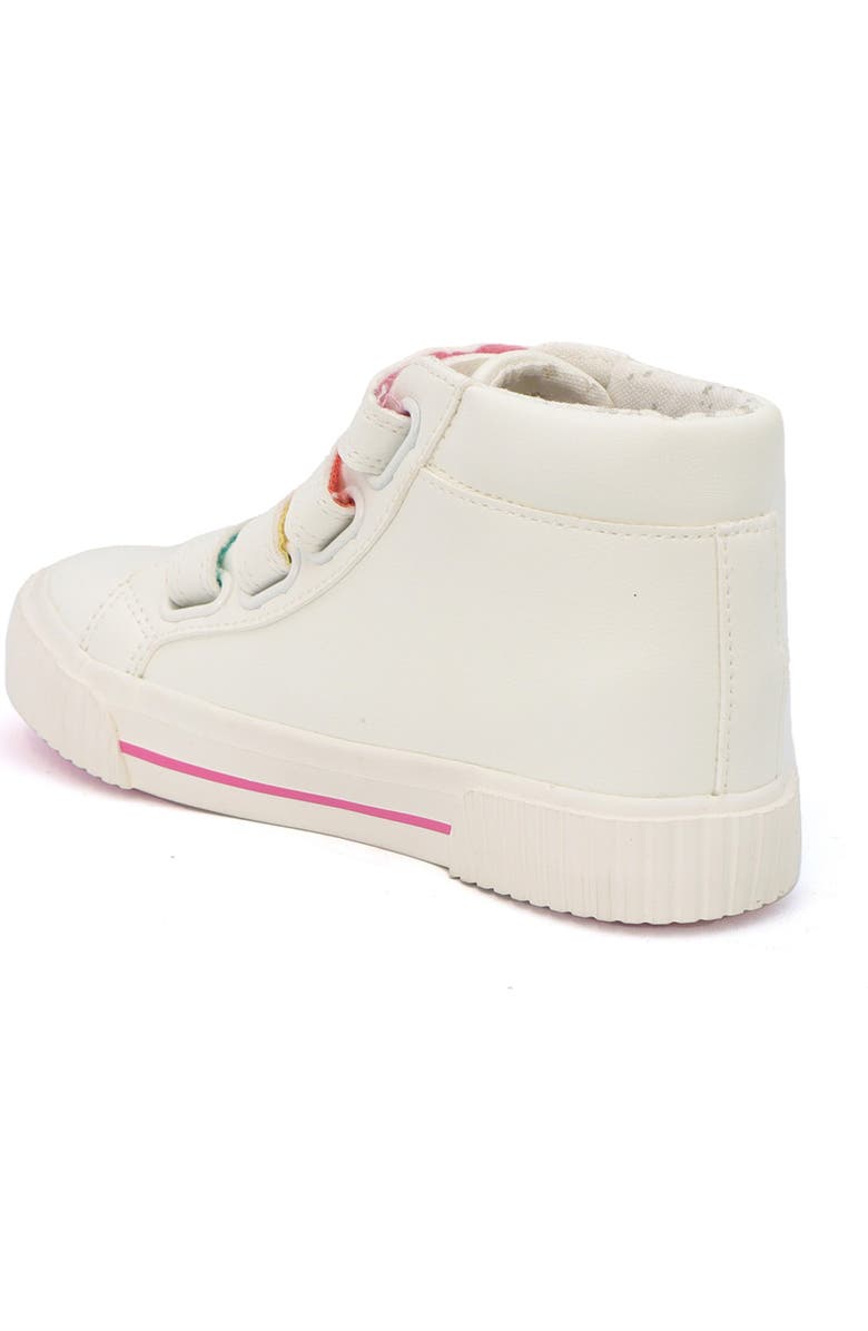 YOKI Kids' Rainbow Detail High Top Sneaker, Alternate, color,