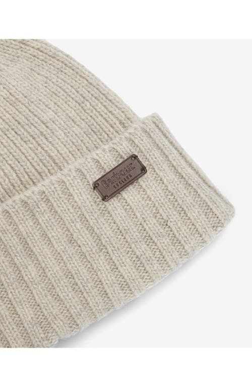 Barbour Carlton Wool Blend Beanie In Neutral