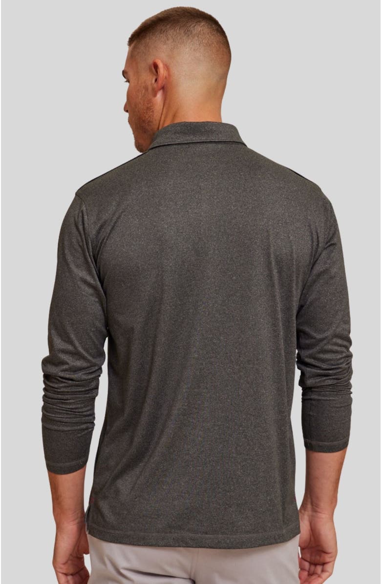 Rye 51 The Voyager Long Sleeve Polo, Alternate, color, Onyx Heather