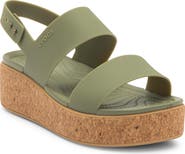 CROCS Brooklyn Cork Low Platform Wedge Sandal