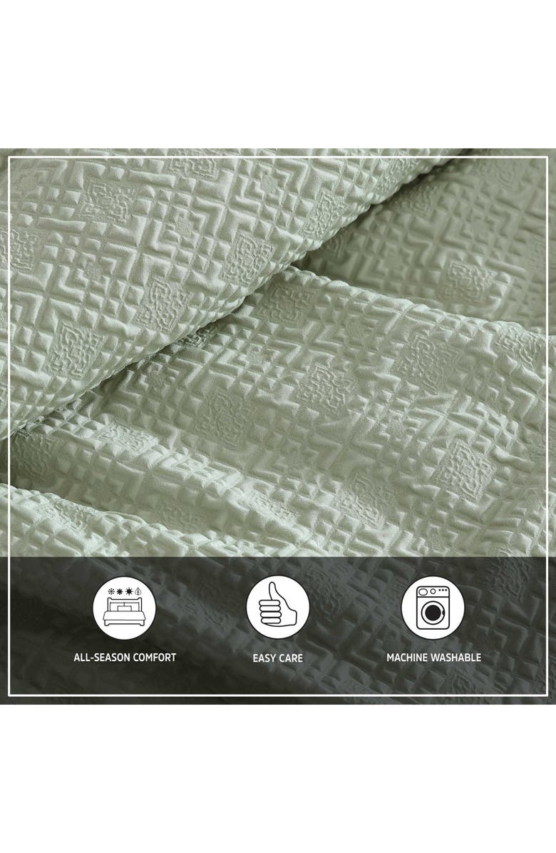 Wrangler Sedona Geometric Comforter & Sham Set, Alternate, color, Light Green