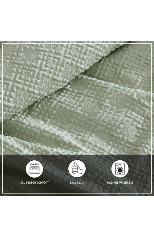 Wrangler Sedona Geometric Comforter & Sham Set In Light Green
