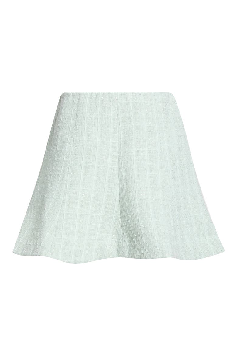 Kiona Metallic Tweed Miniskirt, Alternate, color, MINT