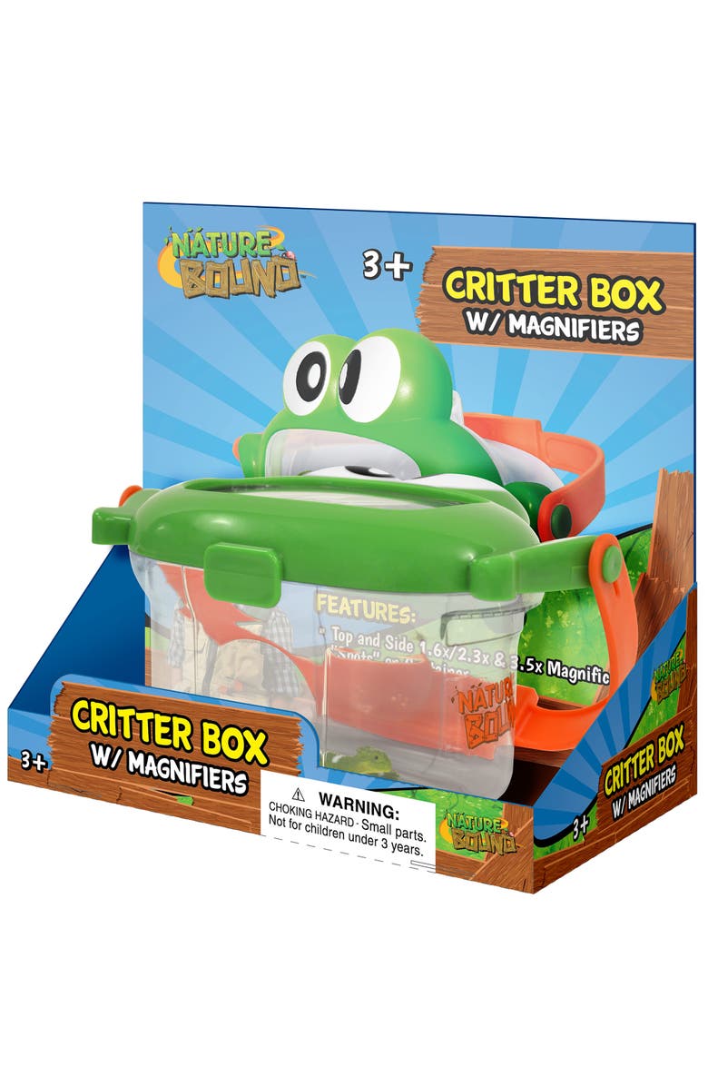 Nature Bound Critter Box, Frog Lid Insect Catcher with Magnified Windows Kids 3+, Alternate, color, Multicolored