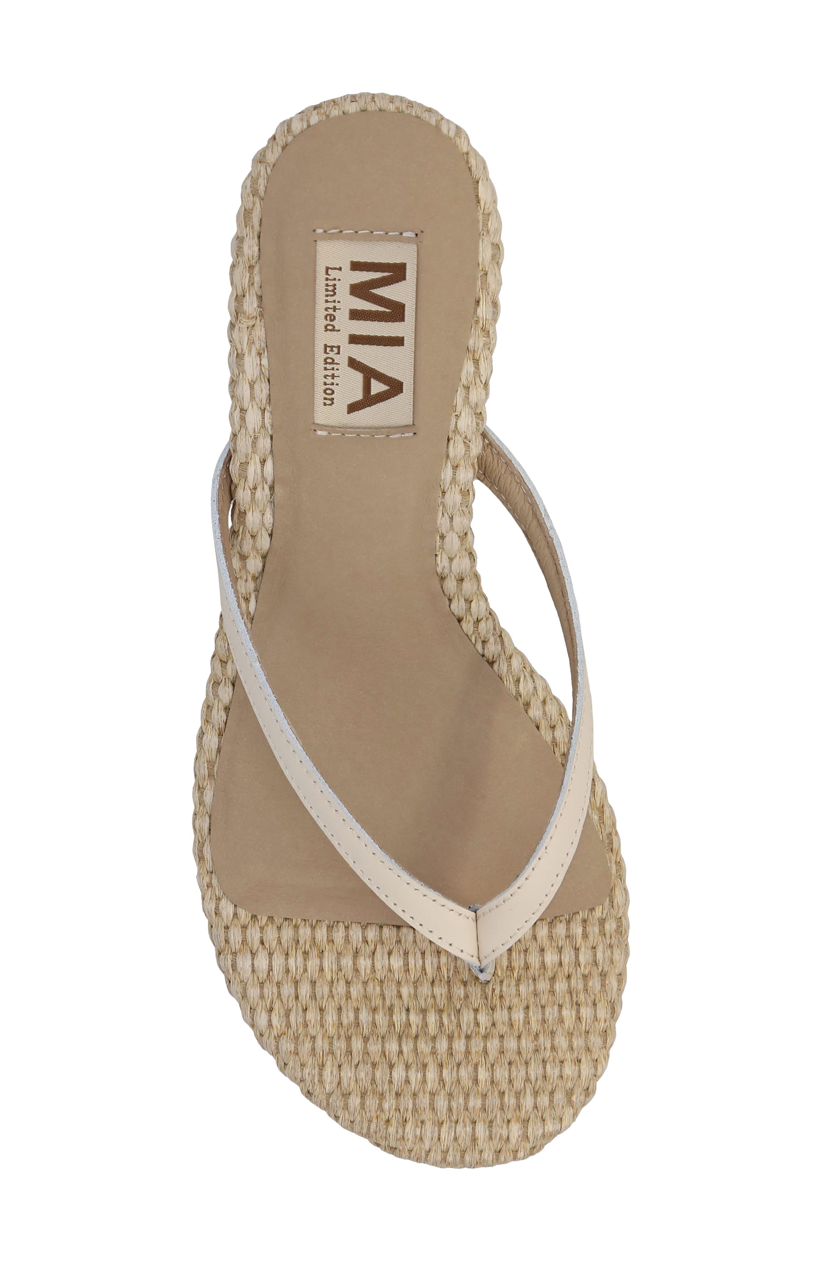MIA Zania Sandal, Alternate, color, Bone Leath