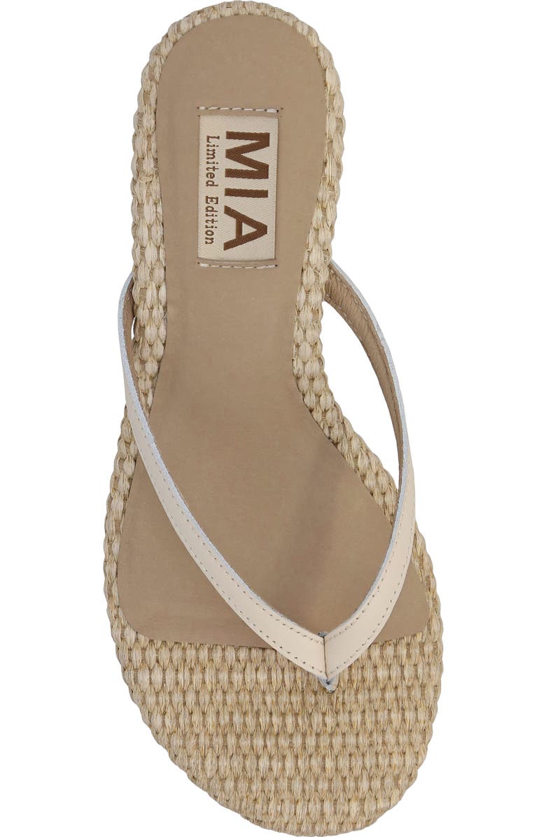 MIA Zania Sandal, Alternate, color, Bone Leath