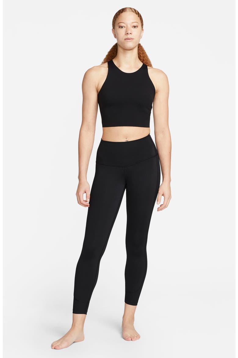 Yoga Dri-FIT Luxe Crop Tank, Alternate, color, BLACK/ MULTI COLOR