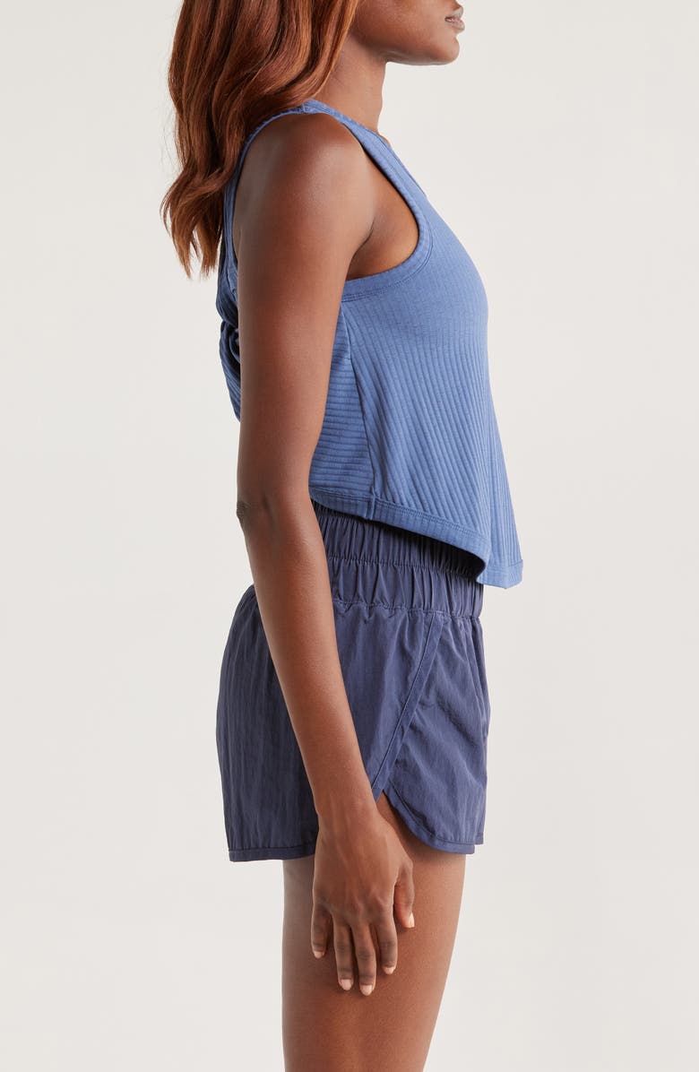 Free People FP Movement Comeback Crop Tank, Alternate, color, Blue Indigo