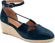 Gentle Souls Ori Ankle Strap Platform Wedge Espadrille