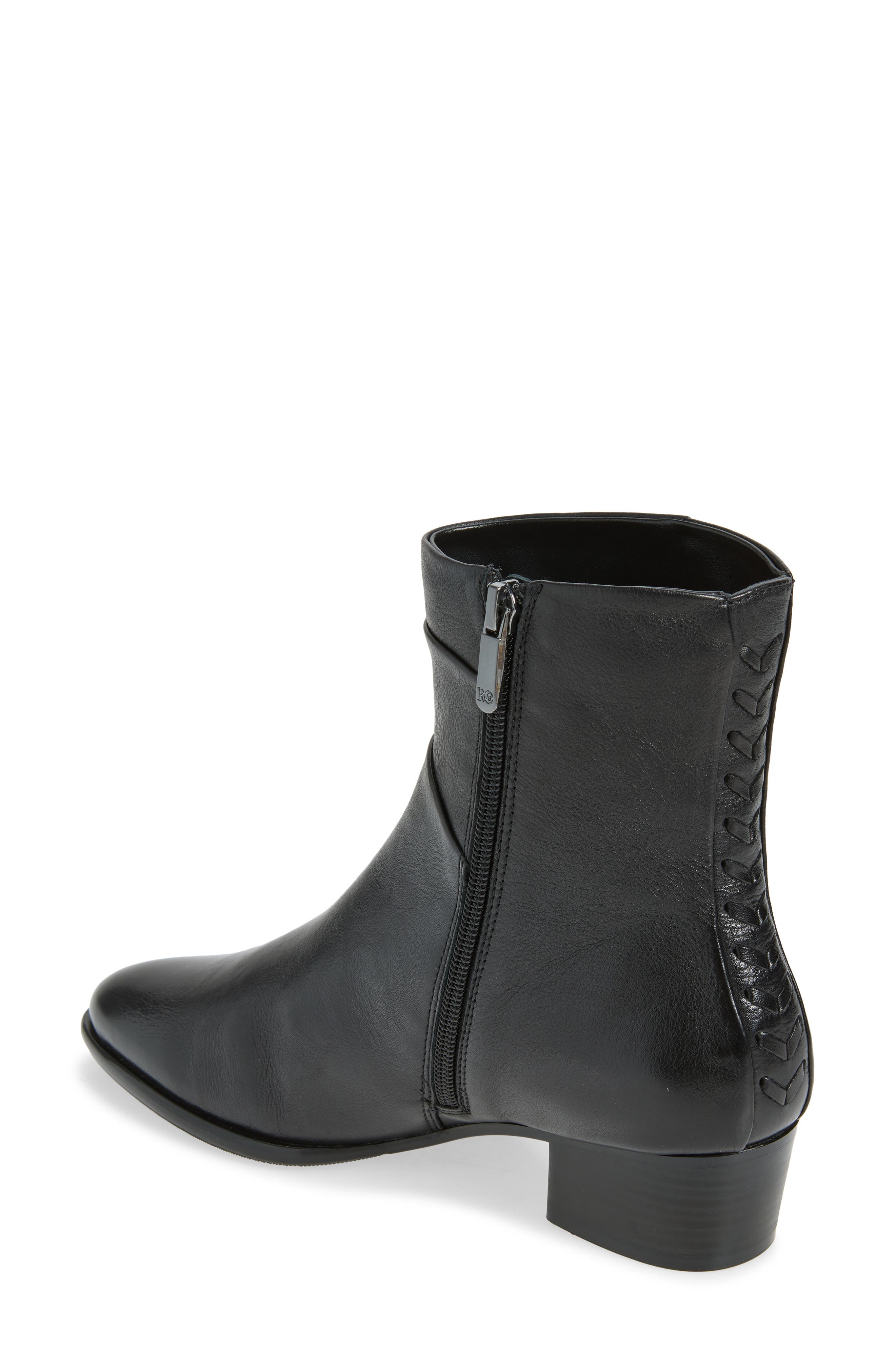 Lori Leather Ankle Bootie, Alternate, color, SHADOW BLACK-7939