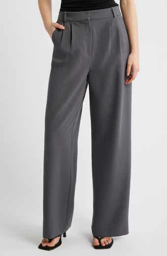 Icon Twill High Waist Wide Leg Trousers