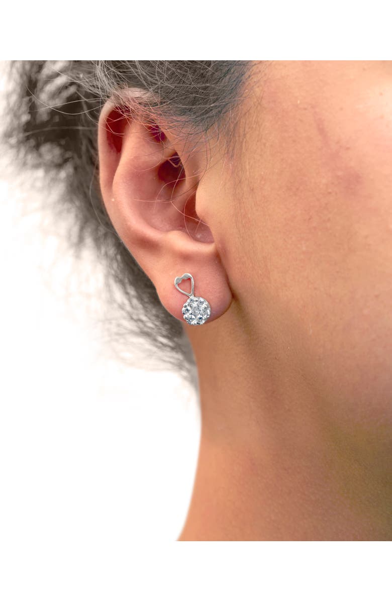 Haus of Brilliance 14K White Gold 1 1/4 cttw Round Cut Diamond Earrings, Alternate, color, White