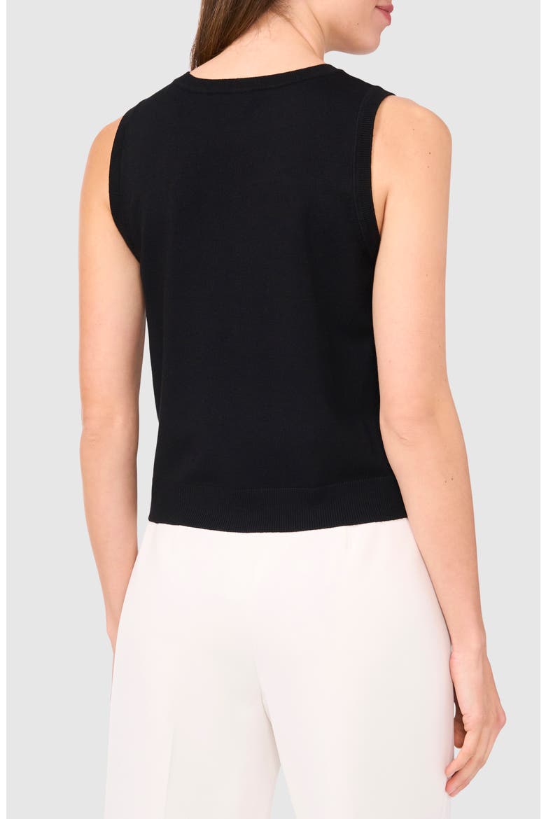 Crewneck Sweater Tank, Alternate, color, RICH BLACK