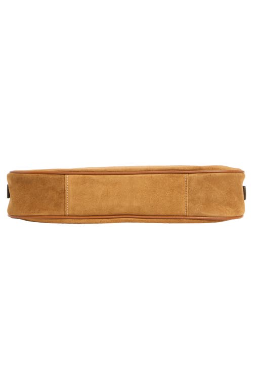 Staud Pine Suede Shoulder Bag In Brown