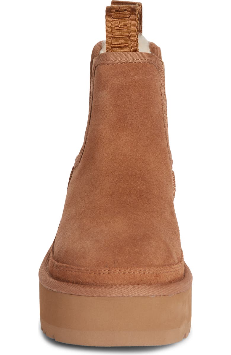UGG<sup>®</sup> Kids' Neumel Water Resistant Genuine Shearling Platform Chelsea Boot, Alternate, color,