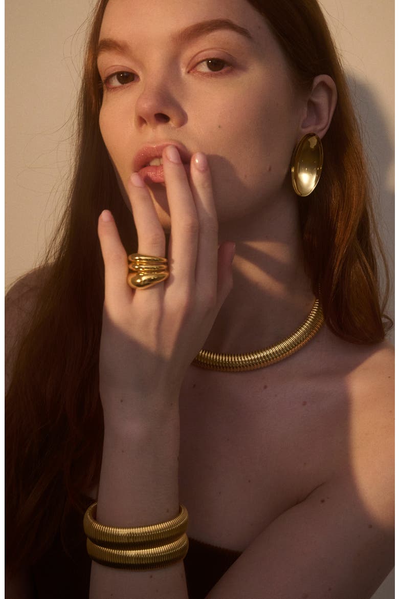 Ophidia Set of 2 Bracelets, Alternate, color, GOLD