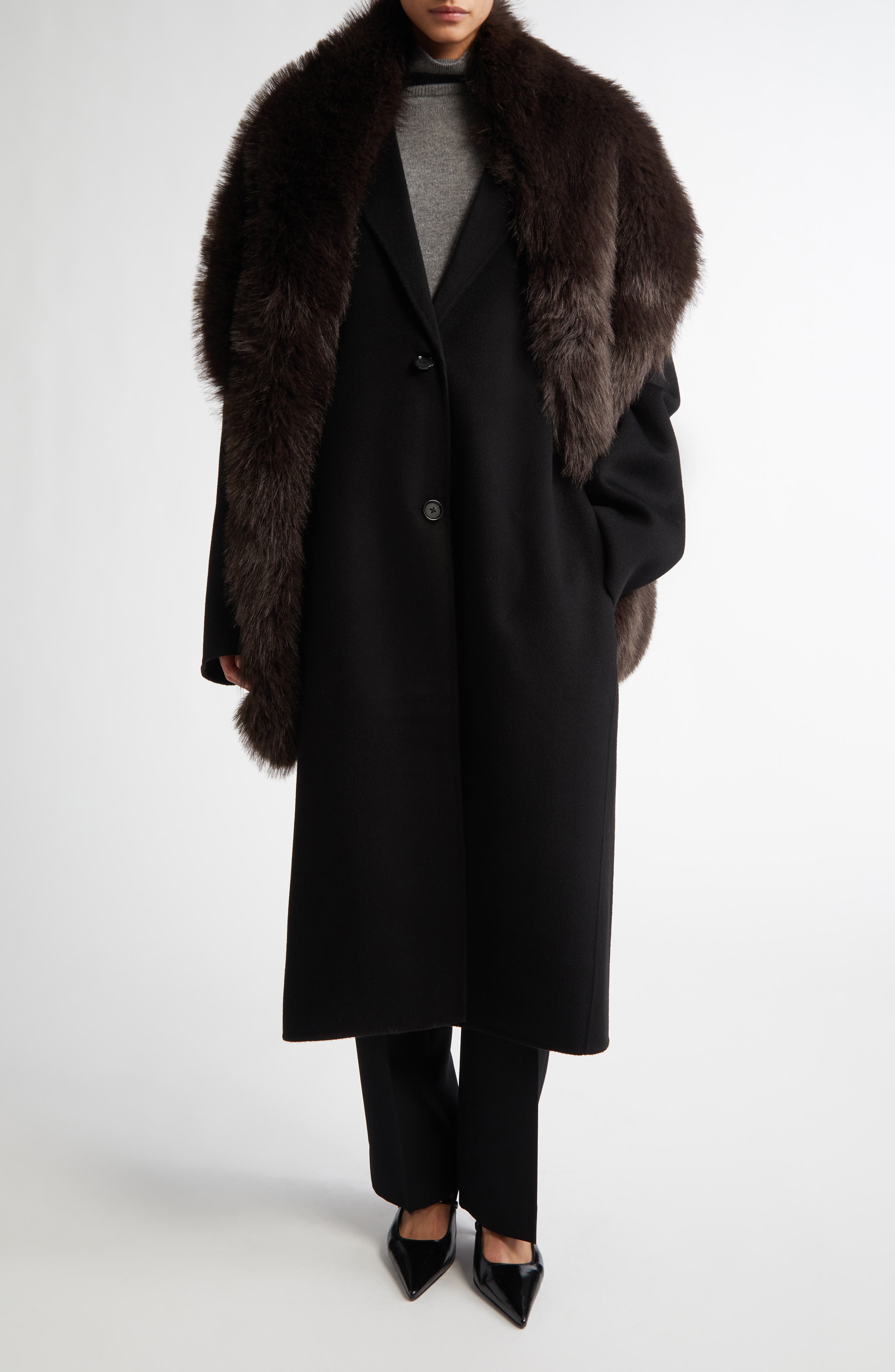 Double Face Wool Cocoon Coat (Women) | Nordstrom