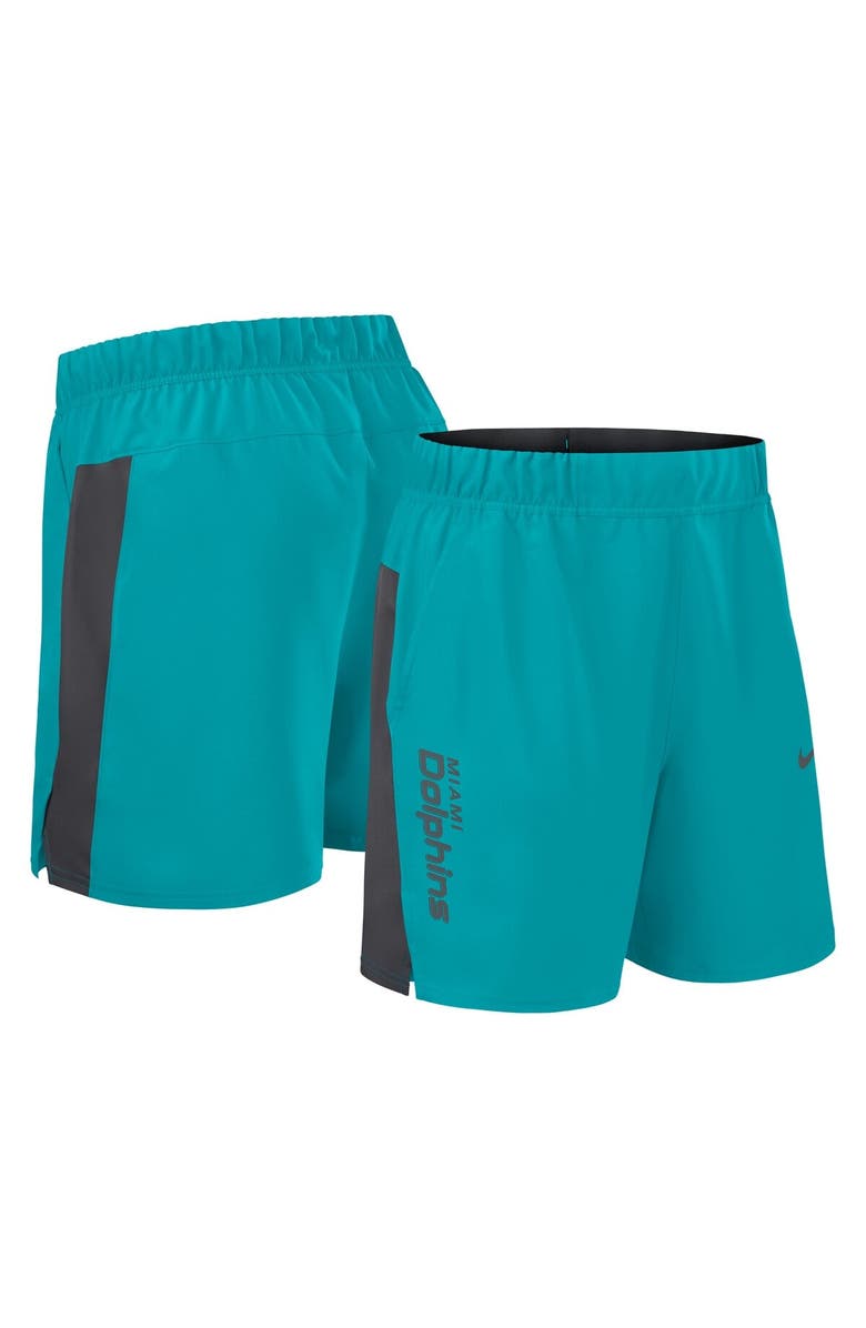 Nike Men's Nike Aqua Miami Dolphins Woven Victory Performance Shorts, Alternate, color, Aqua