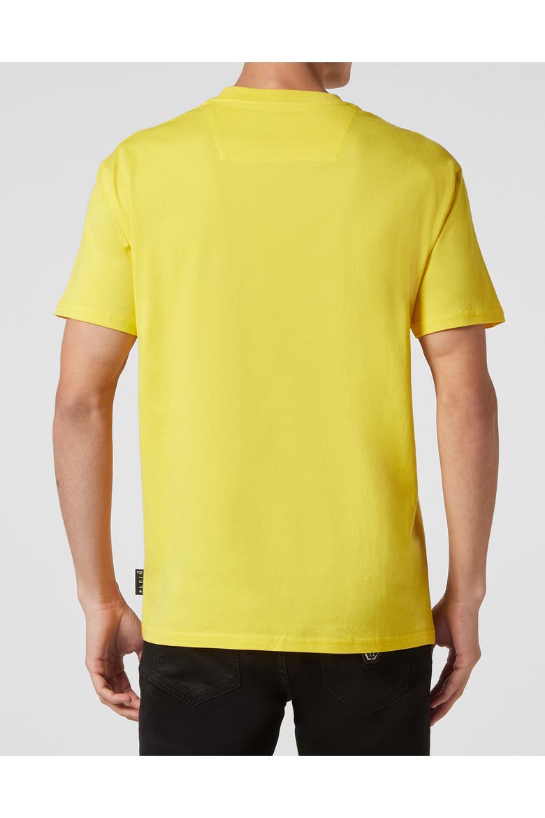 T-Shirt Round Neck Skull&Bones Men, Alternate, color, yellow