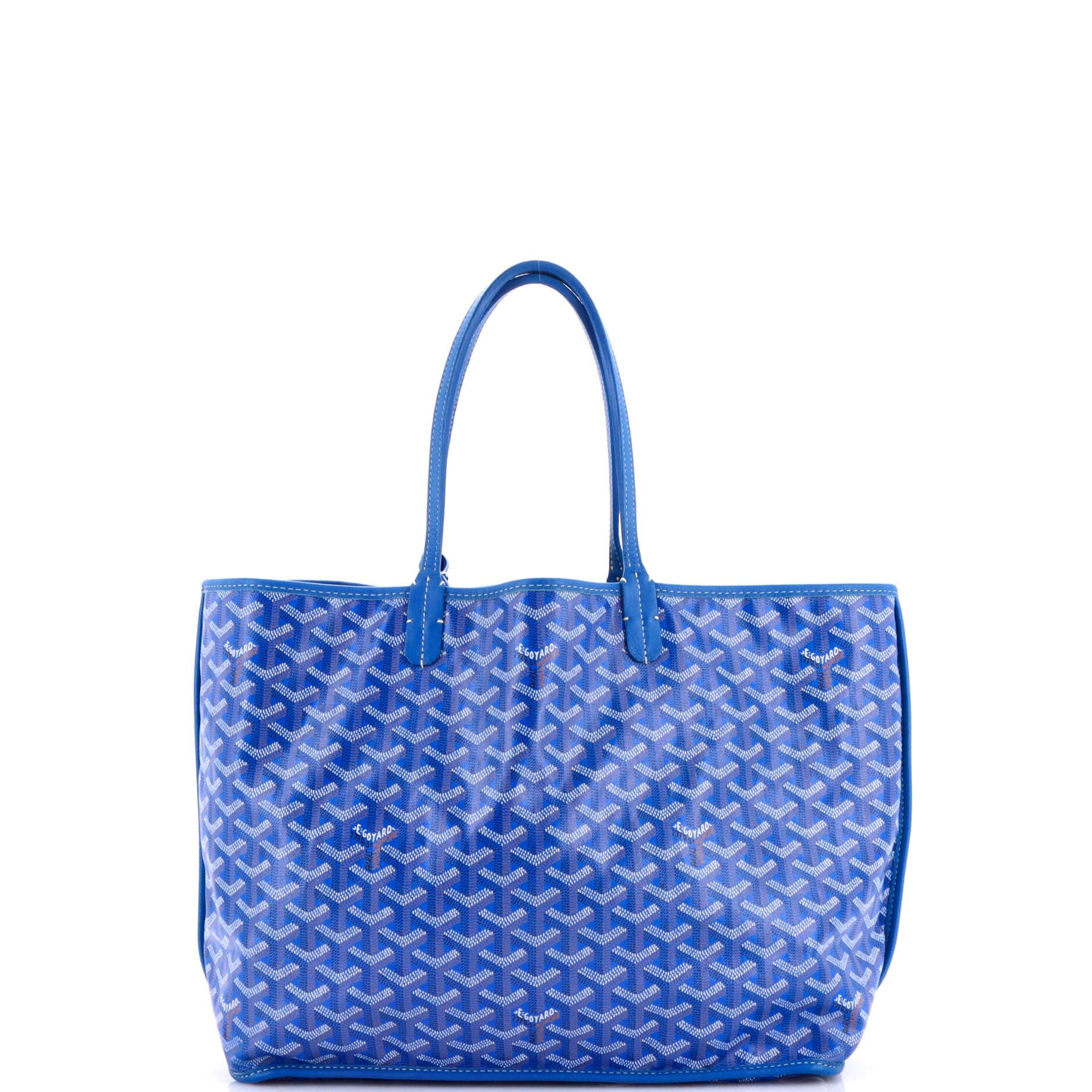 Pre-Owned Goyard Anjou Reversible Tote Coated Canvas PM, Alternate, color, Blue