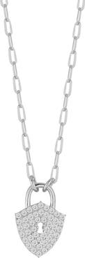 SPHERA MILANO Cubic Zirconia Shield Pendant Necklace