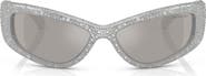 Swarovski 60mm Irregular Sunglasses