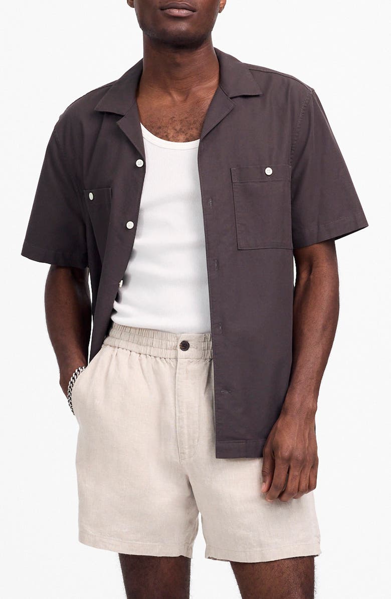 Madewell Everywear Linen Shorts, Main, color, 