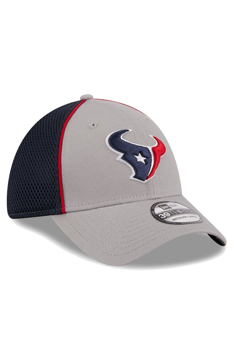 New Era Men's New Era Gray Houston Texans Pipe 39THIRTY Flex Hat, Alternate, color,