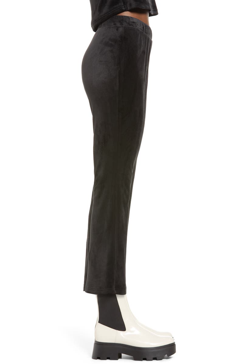VERO MODA Athena Velvet Flare Crop Pants, Alternate, color,