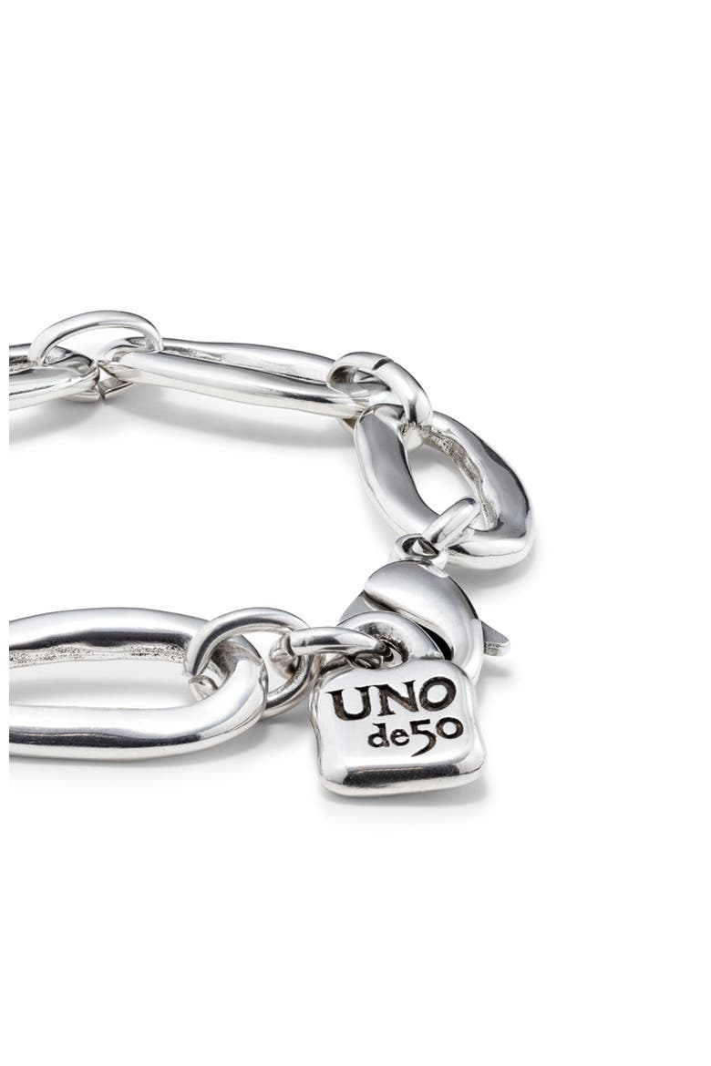 Oval Link Bracelet, Alternate, color, Silver