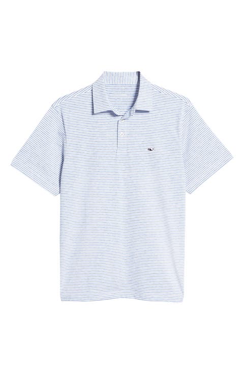 Stripe Sankaty Short Sleeve Performance Polo