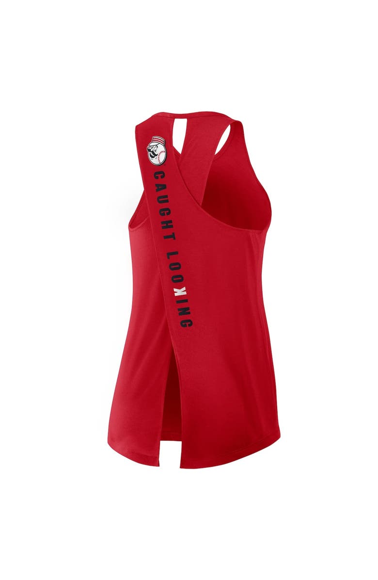Nike Women's Nike Red Cincinnati Reds Crisscross Performance Tank Top, Alternate, color,