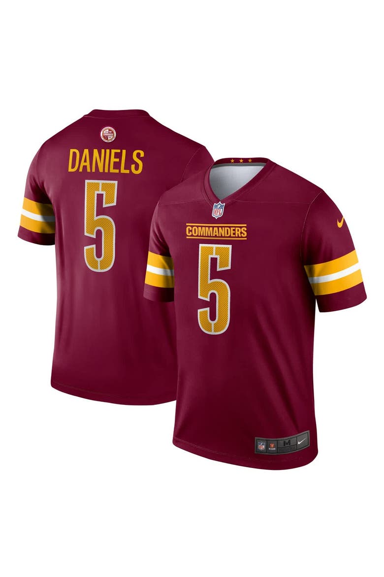 Men's Nike Jayden Daniels Burgundy Washington Commanders Legend Player Performance Top, Main, color, Burgundy